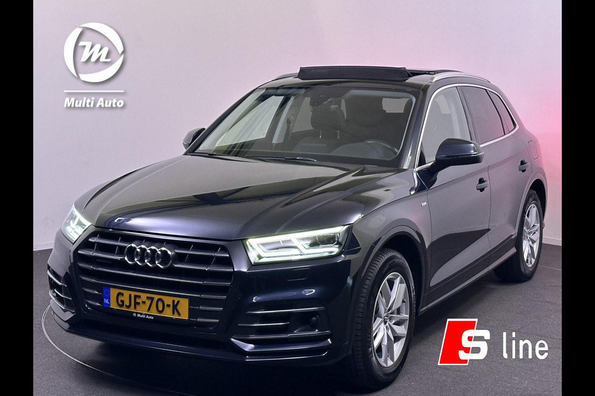 Audi Q5 55 TFSI e S Line Plug In Hybrid PHEV | Luchtvering | Panodak | Trekhaak af Fabriek  | Carplay | Cruise Control | Navi Plus | DAB | Stoel Verwarming/Massage |  Audi Connect |