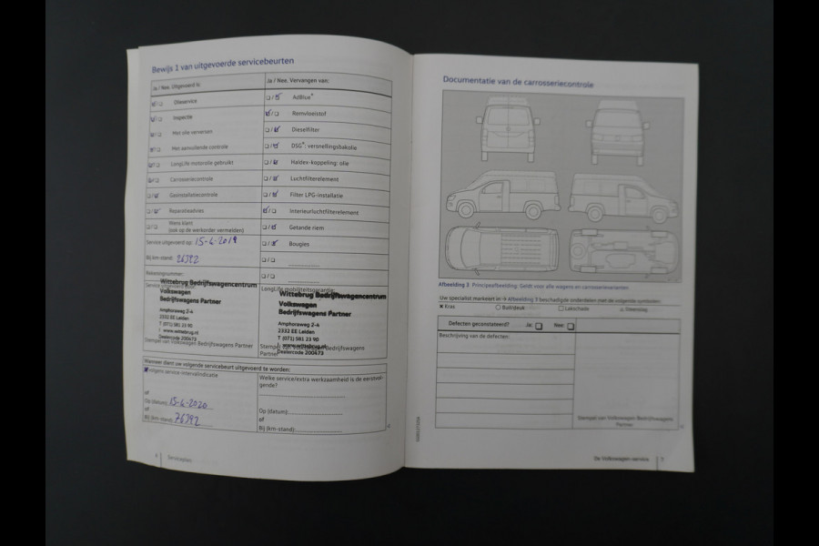 Volkswagen Transporter T6 2.0TDI 6pers. Kipper DC Dubbel Cabine Trekhaak Climatic Trendline L2H2 Open Laadbak Pick-up airco Blue motion 2e accu  ESP Hil-Hold ASR  Airbag links/rechts Spiegels+elektr+Verwarmd Centr.Vergr. 2200kg trekvermogen slechts 73.000 km