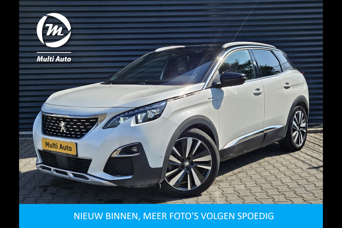 Peugeot 3008 1.6 HYbrid 225 GT Line Plug In Hybrid PHEV | Panodak | Adaptive Cruise | Alcantara Sportstoelen Memory & Massage | Apple Carplay | Full LED | 19"L.M | 360 Camera |