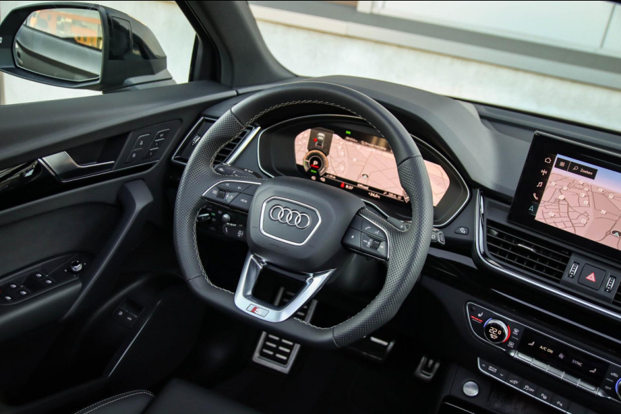 Audi Q5 55 TFSI e Quattro Competition S Edition S-Line 367pk Automaat|Luchtvering|Panoramadak|Virtual Cockpit|OLED Matrix|Trekhaak