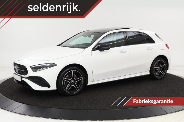 Mercedes-Benz A-Klasse 250e AMG Night | Facelift | Panoramadak | Stuurverwarming | Camera | Sfeerverlichting | Navigatie | Full LED | DAB+