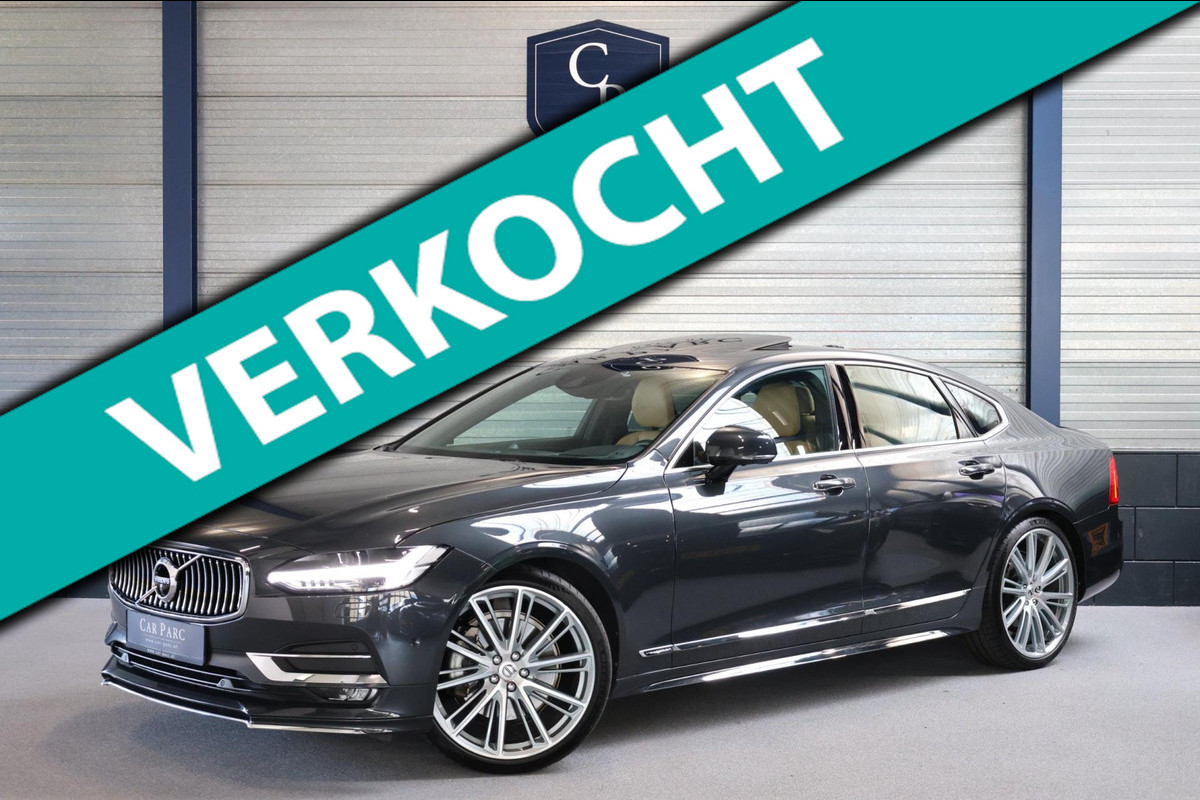 Volvo S90 2.0 T6 AWD Inscription BOMVOL/VIRTUAL/HUD/360/CAMERA/MEMORY/B&W/LEER+S.VERWARMING/KEYLESS/ACC/ECC/21/12MDN GARANTIE!