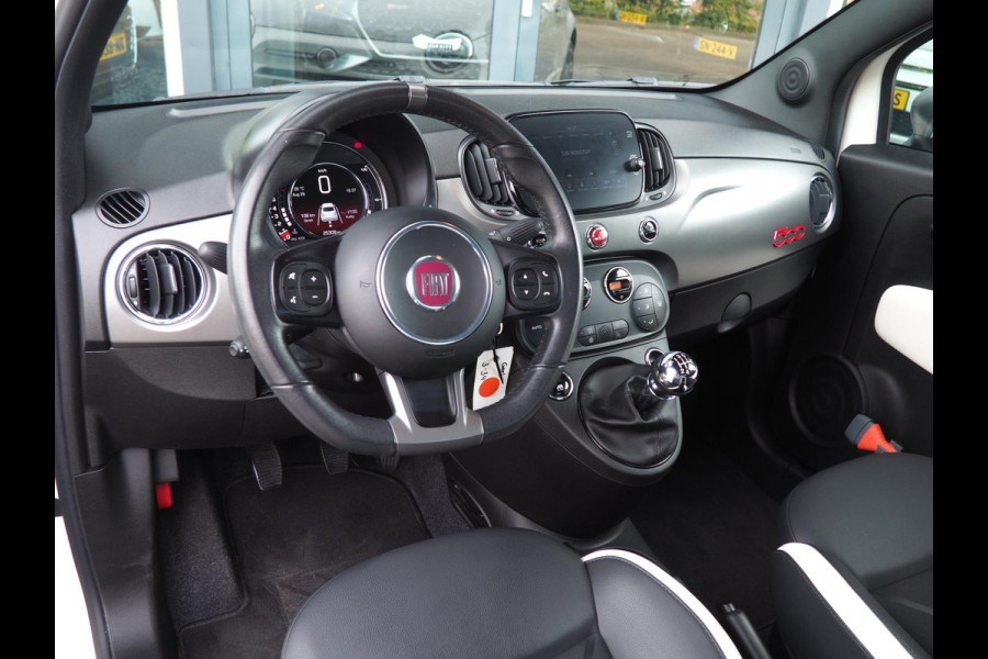 Fiat 500 0.9 TwinAir Turbo Sport / Wit metallic / Auto regen-licht / DAB / Sensoren