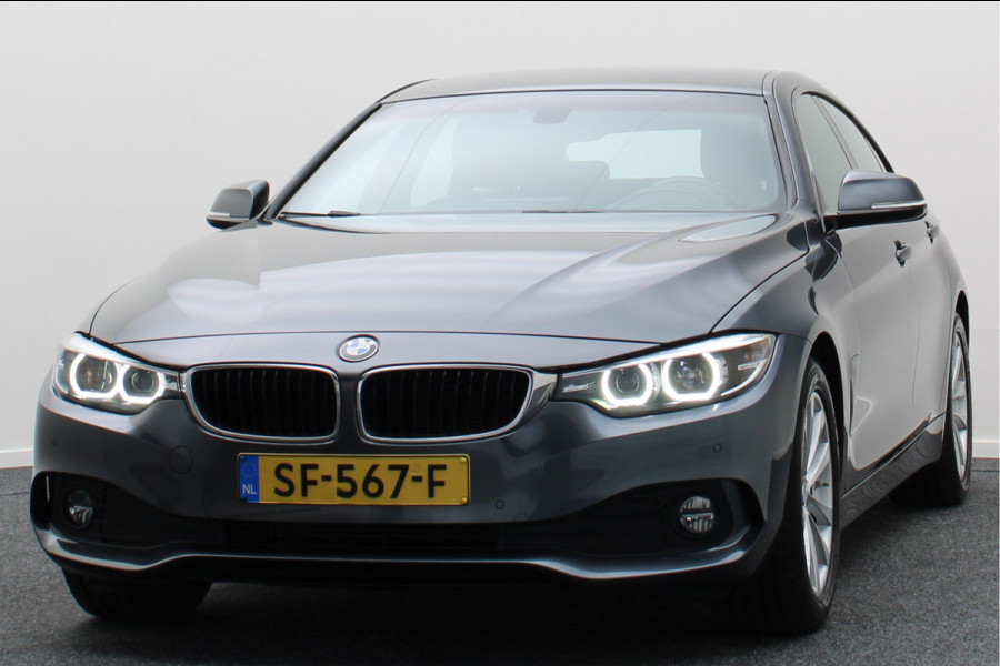 BMW 4 Serie Gran Coupé 418i High Executive Leer, Climate, Cruise, LED, Navigatie, Stoelverwarming, PDC, 17''