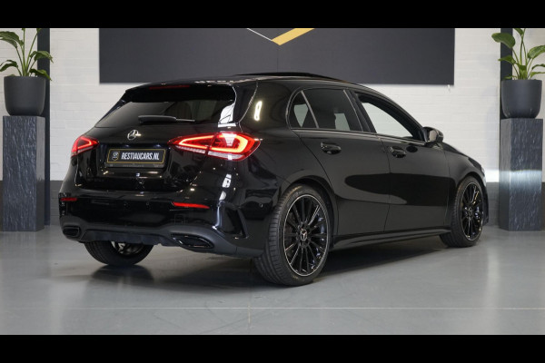 Mercedes-Benz A-Klasse A250 AMG Night AUTOMAAT-ACC-AMBIANCE-BURMESTER-CAMERA-KEYLESS-MBUX-MULTIBEAM-NAVIGATIE-PANORAMA