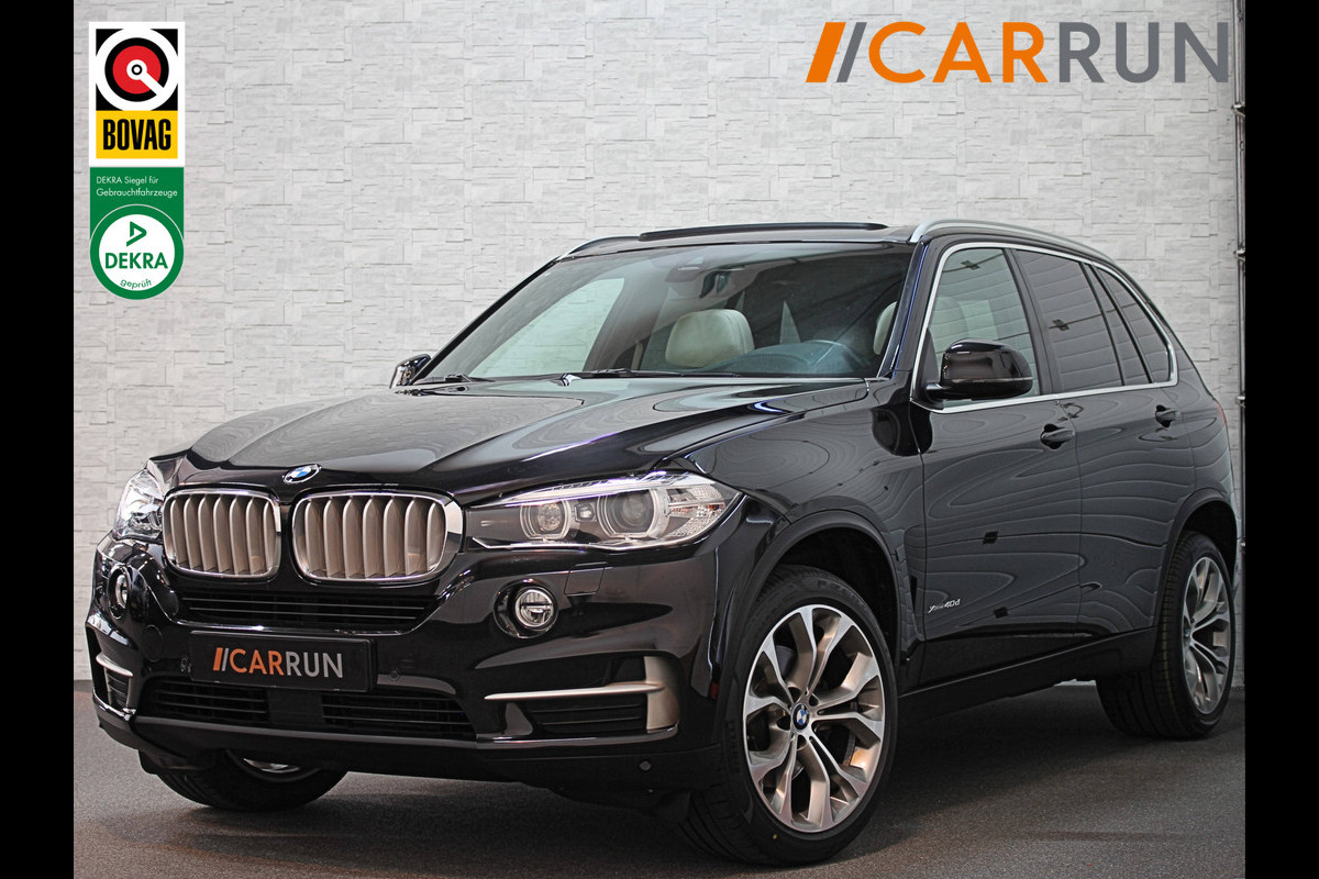 BMW X5 40d 313pk High Executive | BTW | Panorama | ACC | Head-Up | Comfortstoelen | Memory | Harman-Kardon | Leder | Soft-Close | Camera | Drive Assist + | Navi Prof.