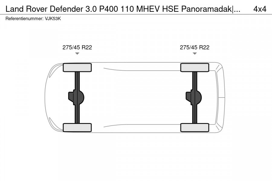 Land Rover Defender 3.0 P400 110 MHEV HSE Panoramadak|Adaptive Cruise|Trekhaak