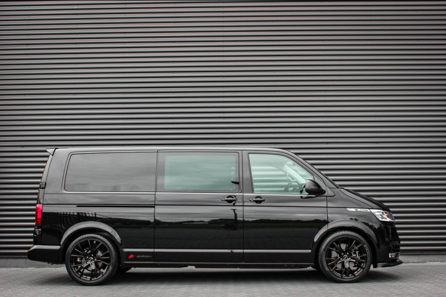 Volkswagen Transporter 2.0 TDI L2H1 204PK BULLI FULL BLACK / JB- EDITION / 2X SCHUIFDEUR / VERLAGINGSVEREN / DUBBEL CABINE / FULL