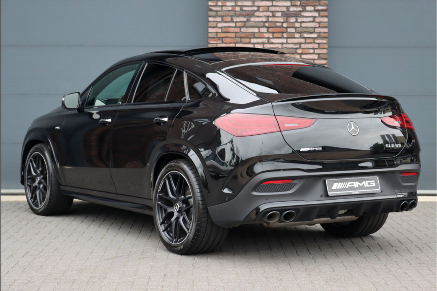 Mercedes-Benz GLE Coupé AMG 53 4MATIC+ Premium+ Aut9 | Airmatic | Distronic+ | Panoramadak | Massage | Trekhaak | Vlakkenverwarming | HUD | Carbon | Schakelbare Uitlaat | Stoelventilatie | Luchtkwaliteitspakket |