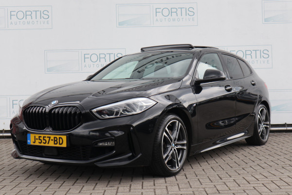 BMW 1-serie 118i High Executive M-sport NL AUTO | LEDER | PANO | ADAPTIVE CRUISE | CARPLAY | SFEERVERLICHTING | STOELVERW |