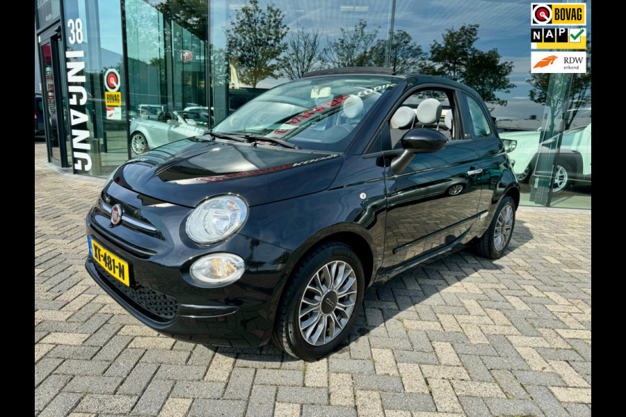 Fiat 500C Cabrio 0.9 TwinAir Turbo 80pk Cruise Control, Airco, Bluetooth, PDC, USB