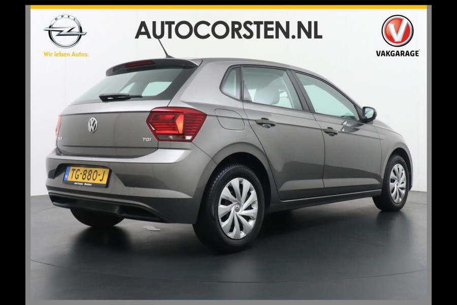 Volkswagen Polo 90PK TGI Apple Carplay Android Auto Airco Navi Bluetooth DAB+ Adaptive Cruise Control Led Connectivity pakket App-Connect Execut Lichtsensor Isofix Elec.ramen en Spiegels Front assist Multif-stuurwiel Composition Media Geschikt voor CNG tanken EURO 6 W  5D