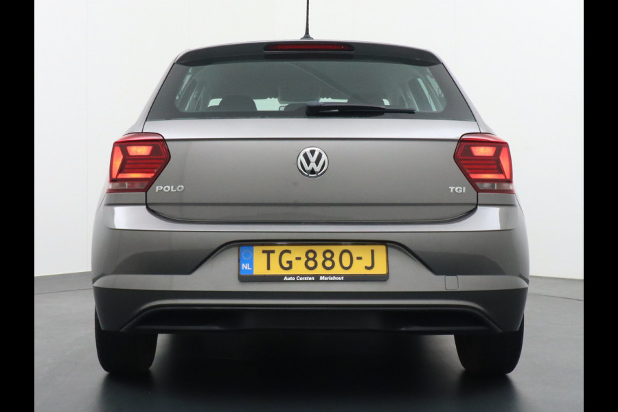 Volkswagen Polo 90PK TGI Apple Carplay Android Auto Airco Navi Bluetooth DAB+ Adaptive Cruise Control Led Connectivity pakket App-Connect Execut Lichtsensor Isofix Elec.ramen en Spiegels Front assist Multif-stuurwiel Composition Media Geschikt voor CNG tanken EURO 6 W  5D