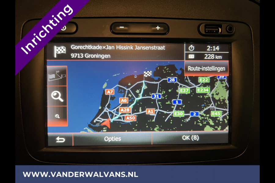 Opel Vivaro 1.6 CDTI 126pk L2H1 inrichting Euro6 Airco | Camera | Navigatie | LED | Cruisecontrol Trekhaak, Parkeersensoren, Cruisecontrol, Bijrijdersbank