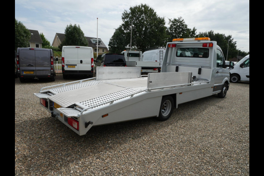 Volkswagen Crafter 2.0TDI 180PK, Dubbel Lucht, Airco, Tijhof opbouw, Oprijauto, Autotransporter luchtvering lier zwaaibalk