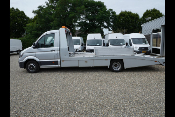 Volkswagen Crafter 2.0TDI 180PK, Dubbel Lucht, Airco, Tijhof opbouw, Oprijauto, Autotransporter luchtvering lier zwaaibalk