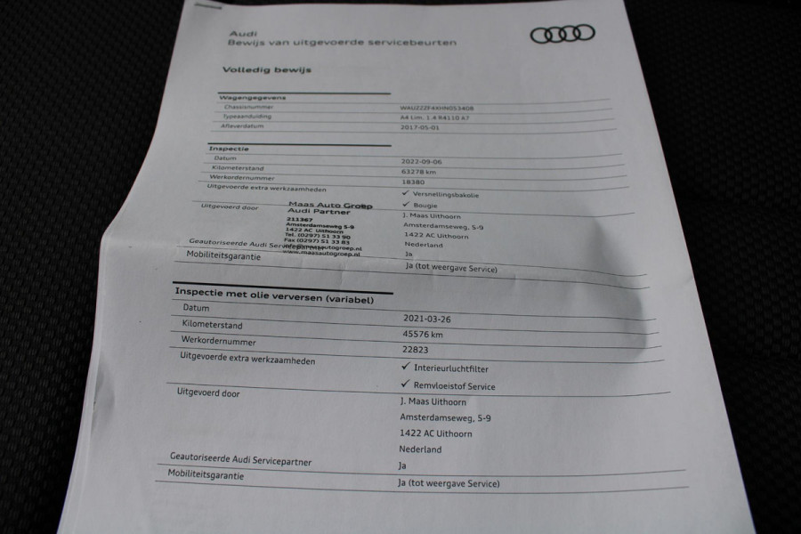 Audi A4 Limousine 1.4 TFSI Lease Edition | S LINE | NAVIGATIE | ALL SEASON BANDEN |