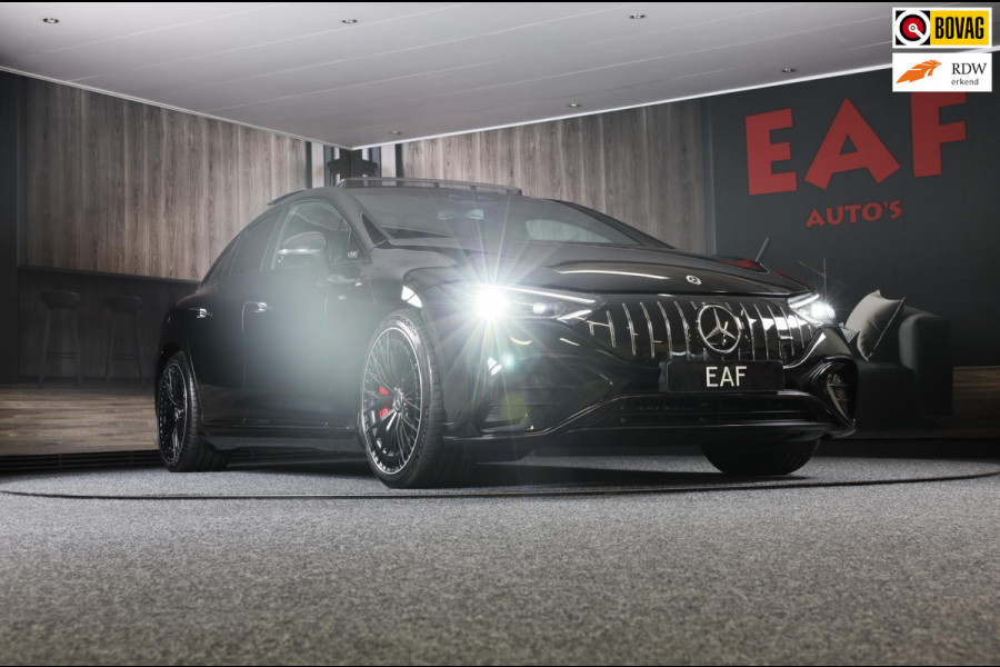 Mercedes-Benz EQE AMG 43 4MATIC 91 kWh / HYPERSCREEN / Acc / Lane Assist / Head Up / Dode Hoek / Leder / Pano / Sfeerverlichting