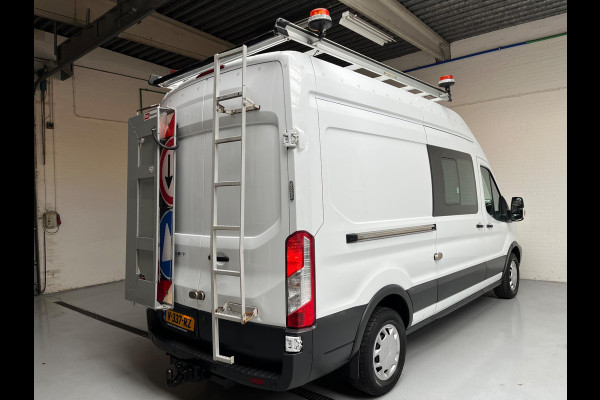 Ford Transit SERVICEWAGEN 2.0 TDCI 130PK EURO6 L3H3 VICTRON V230 SORTIMO INRICHTING AIRCO STANDKACHEL TREKHAAK RIJKLAARPRIJS!