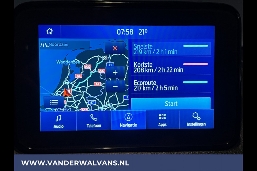 Ford Transit Connect 1.5 EcoBlue L1H1 Euro6 Airco | Camera | Navigatie | Android auto | Cruisecontrol | 3-zits Verwarmde voorruit, Parkeersensoren, Zijdeur