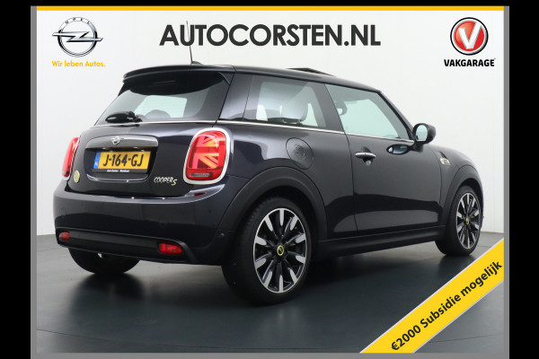 MINI Electric €17.895,- na Subsidie. Leer Pano-dak Skdak Sportst. Camera Carplay-vb. Ecc Navi-Connected Plus DAB Bluetooth PDC Regen-Lichtsens Harman-Kardon Hifi Isofix B-spieg el/klap/verw Head-up display Lichtpakket bi-ruim Yours €2.000 subsidie mogelijk!