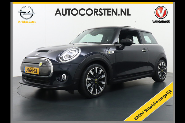 MINI Electric €17.895,- na Subsidie. Leer Pano-dak Skdak Sportst. Camera Carplay-vb. Ecc Navi-Connected Plus DAB Bluetooth PDC Regen-Lichtsens Harman-Kardon Hifi Isofix B-spieg el/klap/verw Head-up display Lichtpakket bi-ruim Yours €2.000 subsidie mogelijk!