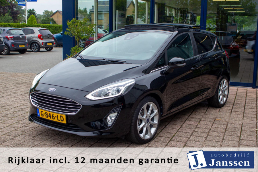 Ford Fiesta 1.0 EcoBoost Titanium | Prijs rijklaar incl. 12 mnd garantie | Pdc Panodak Navi B&O Stoelverw Voorruitverw