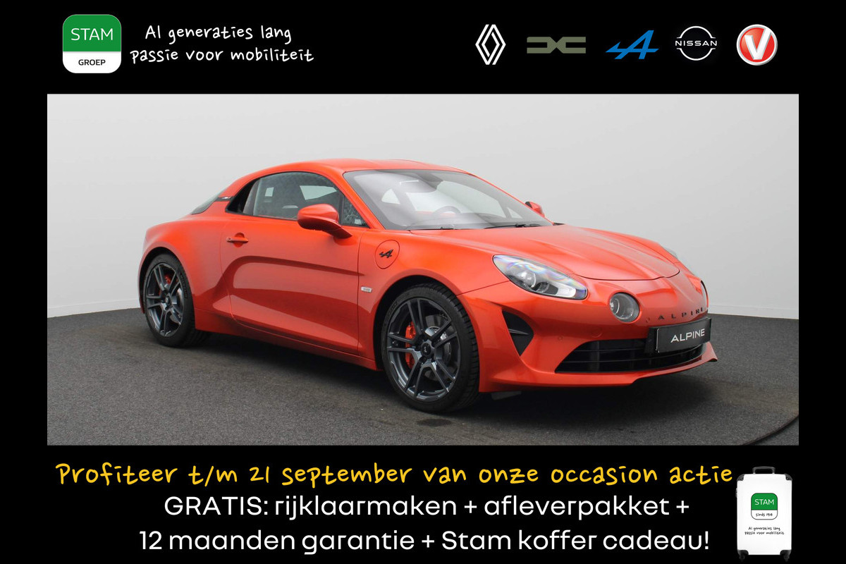 ALPINE A110 S 300pk Turbo Fuchs | Camera | Sportuitlaat | Microfibre Pakket