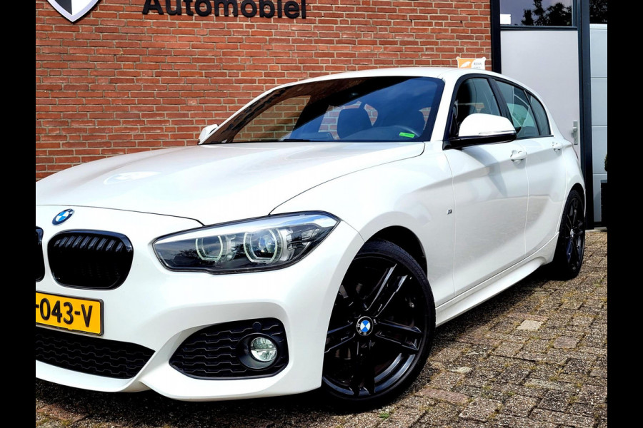 BMW 1-serie 118i M-sport, LED, Leder (Dealer-onderhouden, NL-auto met NAP)