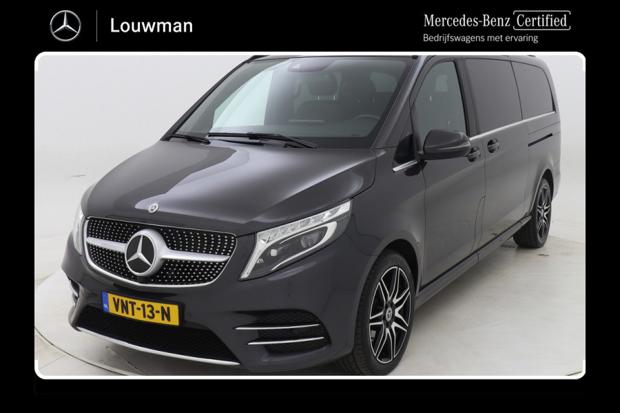 Mercedes-Benz V-Klasse 300d Extra Lang Dubbele Cabine Avantgarde AMG Leder Distronic Navigatie LED