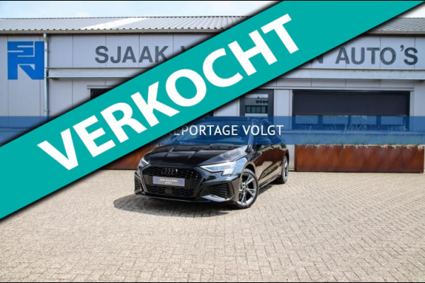 Audi A3 Sportback 40 TFSI e PHEV S Edition S-line 204pk S-Tronic! 1e|Panoramadak|Virtual Cockpit|Leder elektrisch|LED Matrix|Black