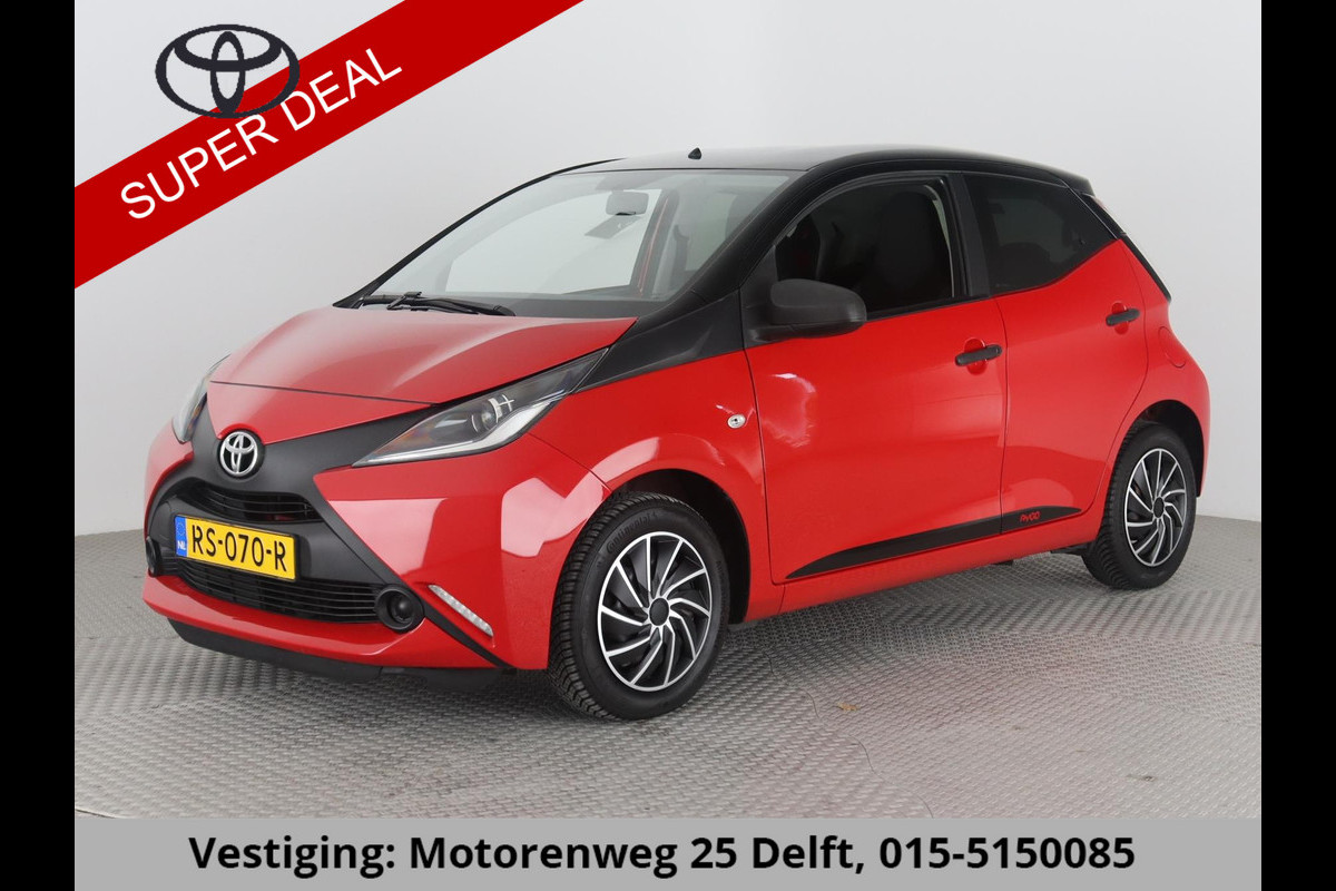 Toyota Aygo 1.0 VVT-i BI-TONE 5-DRS AIRCO 1e EIG GARANTIE 5-2028*  AIRCO, SNELHEIDS BEGRENZER