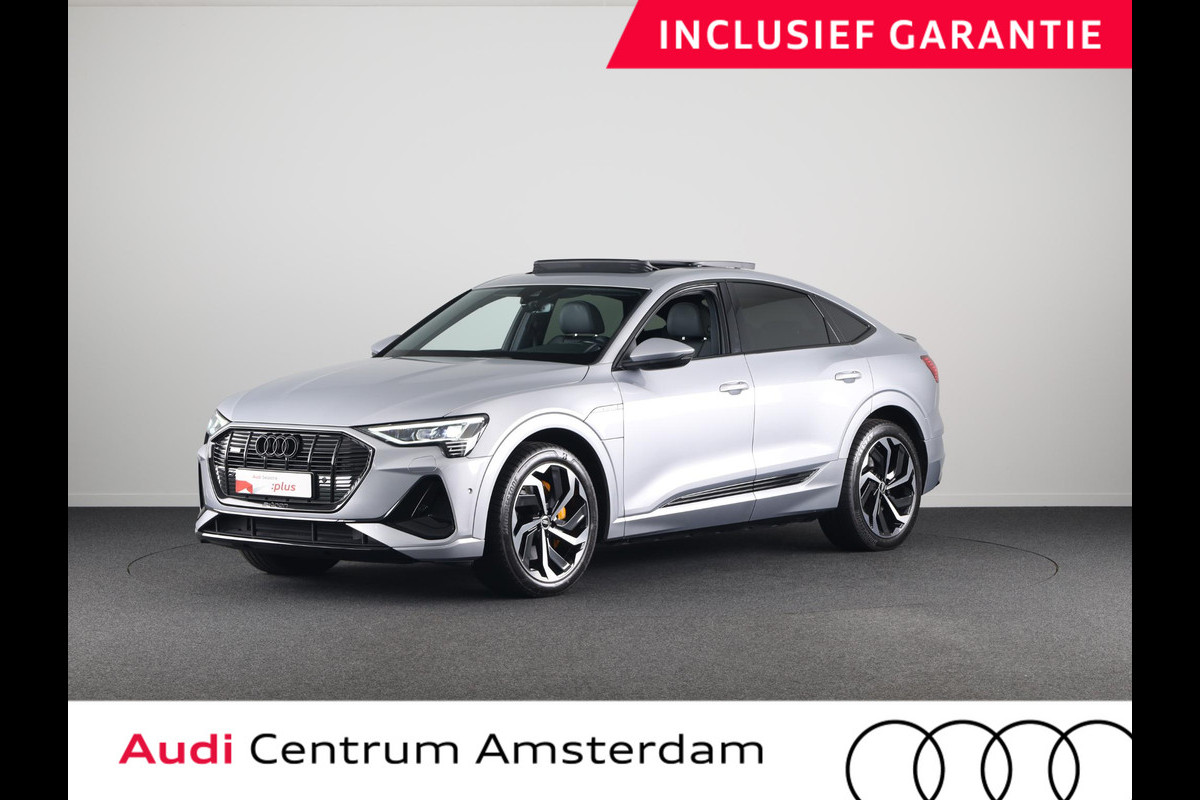 Audi e-tron Sportback 55 quattro S edition 95 kWh 408pk | Panoramdak | Navigatie | Stoelverwarming | Parkeercamera