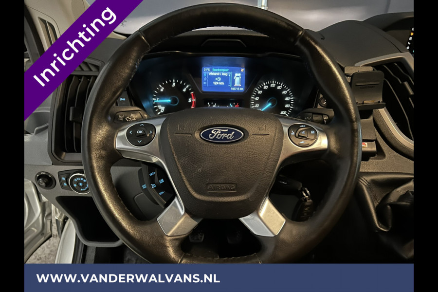 Ford Transit 2.2 TDCI L2H2 inrichting Airco | Camera | Cruisecontrol Parkeersensoren, bijrijdersbank