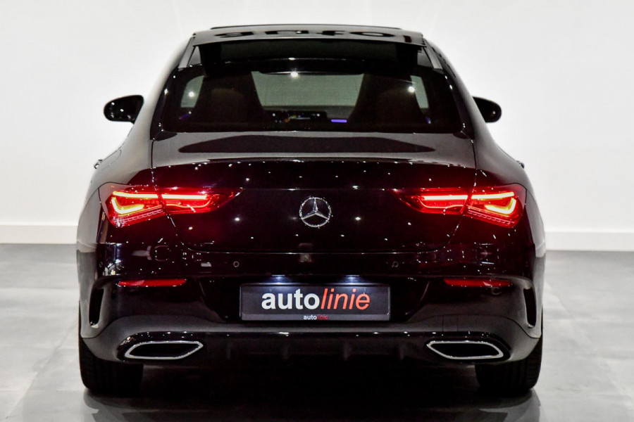 Mercedes-Benz CLA-Klasse 250 AMG Night ed. Pano, 360, Memory, Leder, Burm, Keyless, Dodeh, CarPlay, Sfeer!