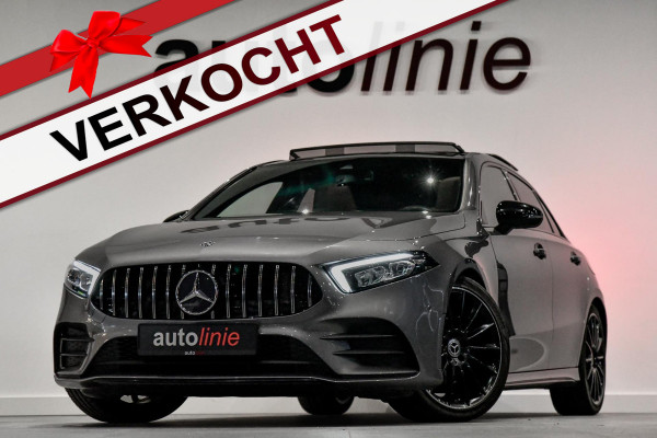 Mercedes-Benz A-Klasse 180 d AMG Night ed. Pano, Leder, Camera, CarPlay!