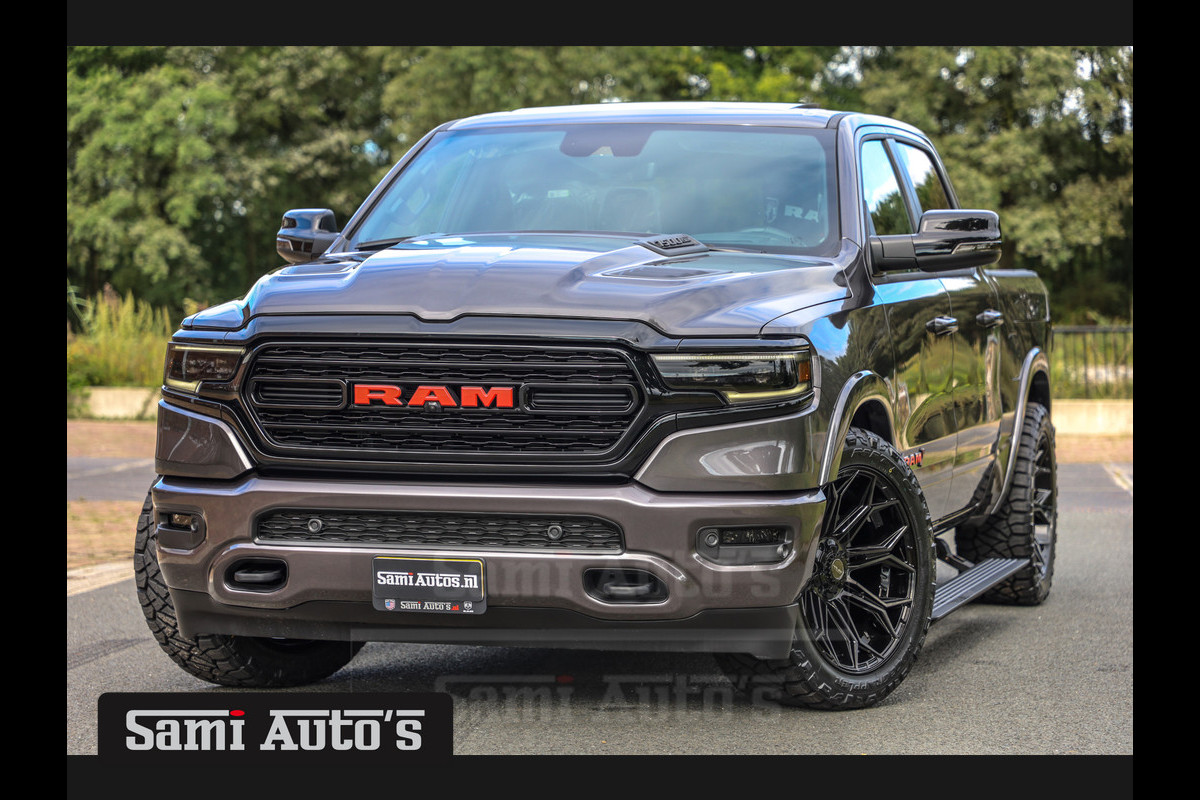 Dodge Ram 1500 LIMITED NIGHT | VIRTUAL | XB9 | LPG + COVER | BOM EN BOM VOL | 5.7 V8 HEMI 402PK | 4X4 | CREWCAB DC | 5 PERSOONS BEDRIJFSAUTO | DUBBELE CABINE | VOORRAAD NR  2139 - 4169  | MET LPG EN GARANTIE EN BAKFLIP COVER EN HEAD-UP |