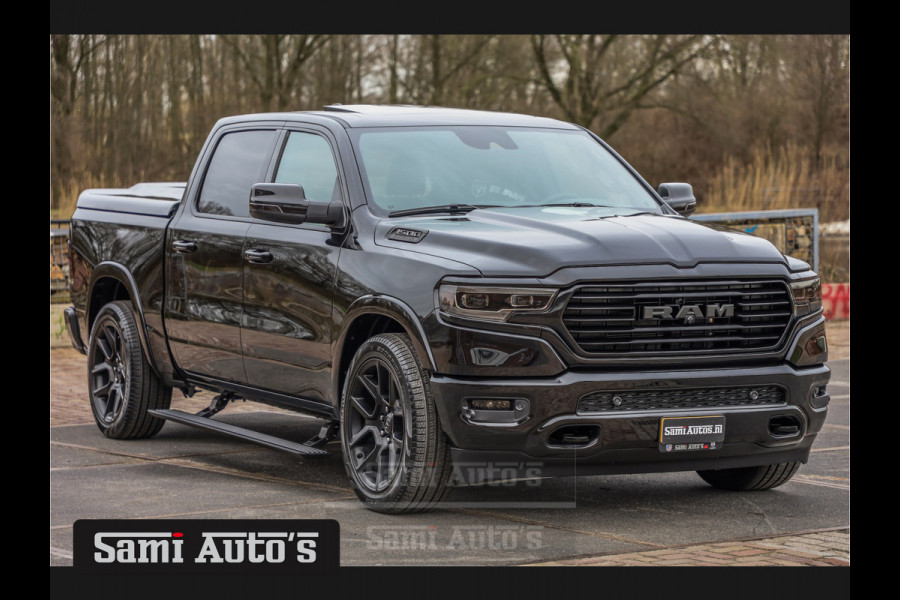 Dodge Ram 1500 LONGHORN BLACK OPS | ALL-IN PRIJS | HUD & VIRTUAL | PRIJS MET LPG + HEAD UP ADG + DEKSEL + PANORAMADAK GWJ + LUCHTVERING SE CREW CAB | DUBBELE CABINE | 5,7L V8 HEMI 402 PK 4X4 | 5 PERSOONS | GRIJSKENTEKEN | VOORRAAD NR 2202 - 9563