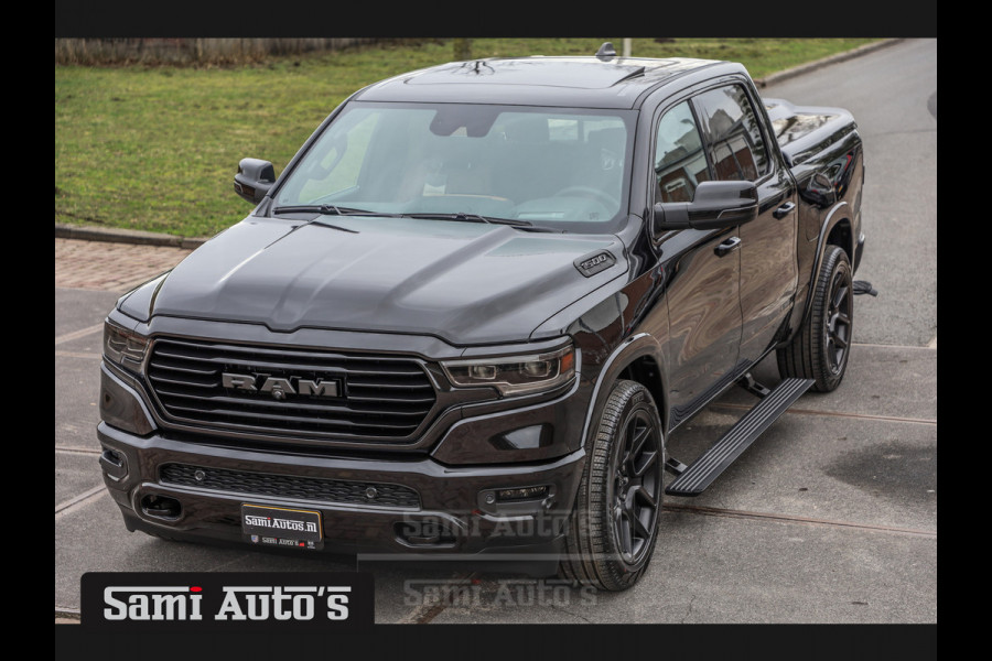 Dodge Ram 1500 LONGHORN BLACK OPS | ALL-IN PRIJS | HUD & VIRTUAL | PRIJS MET LPG + HEAD UP ADG + DEKSEL + PANORAMADAK GWJ + LUCHTVERING SE CREW CAB | DUBBELE CABINE | 5,7L V8 HEMI 402 PK 4X4 | 5 PERSOONS | GRIJSKENTEKEN | VOORRAAD NR 2202 - 9563