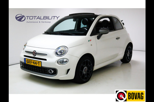 Fiat 500C 0.9 TwinAir Turbo Sport Cabriolet Cruise, Climate-control, Half leder, All-season