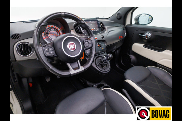 Fiat 500C 0.9 TwinAir Turbo Sport Cabriolet Cruise, Climate-control, Half leder, All-season