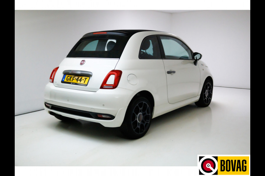 Fiat 500C 0.9 TwinAir Turbo Sport Cabriolet Cruise, Climate-control, Half leder, All-season