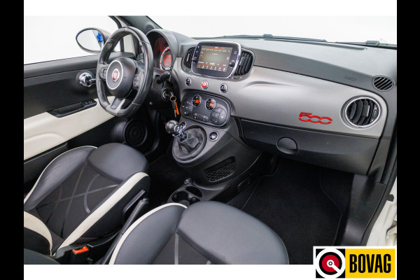 Fiat 500C 0.9 TwinAir Turbo Sport Cabriolet Cruise, Climate-control, Half leder, All-season