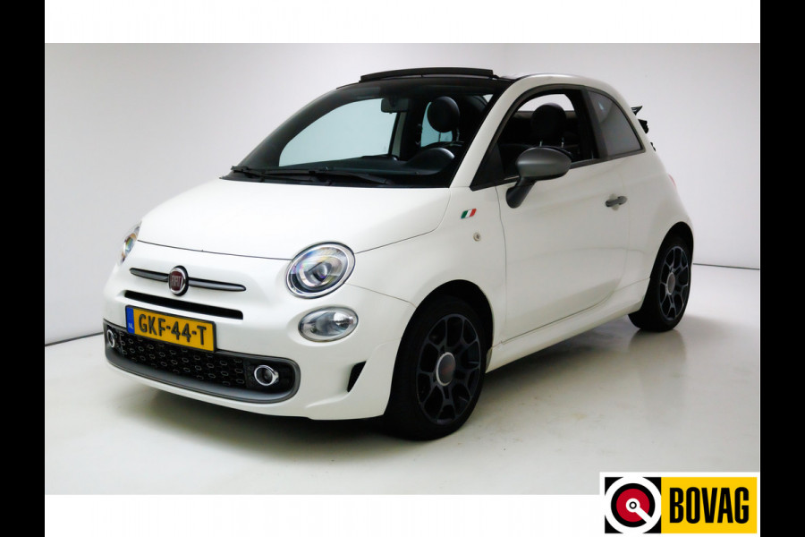 Fiat 500C 0.9 TwinAir Turbo Sport Cabriolet Cruise, Climate-control, Half leder, All-season