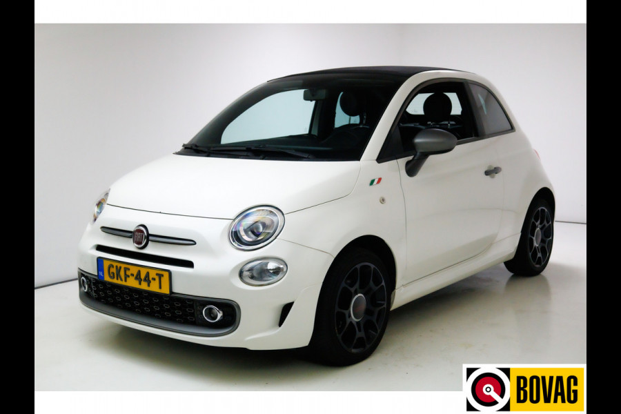 Fiat 500C 0.9 TwinAir Turbo Sport Cabriolet Cruise, Climate-control, Half leder, All-season