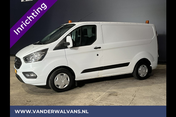 Ford Transit Custom 2.0 TDCI L1H1 inrichting Euro6 Airco | 2500kg Trekhaak | Omvormer | Cruisecontrol Parkeersensoren, Android auto