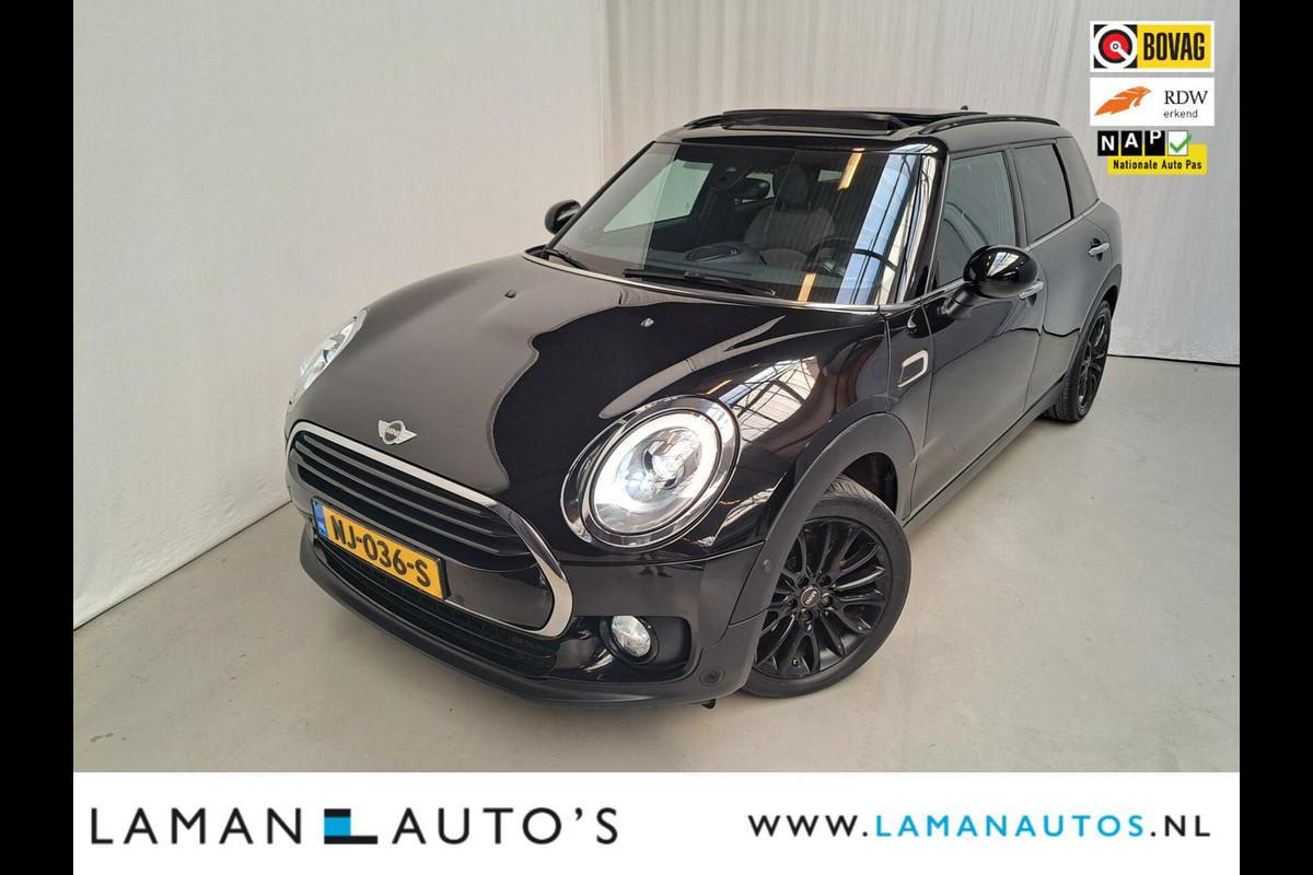 MINI Clubman 1.5 136pk Cooper Chili Serious Business Automaat | Open dak H/K Navi Prof Halfleder Cruise LED ECC 17" LMV Alarm | Voorschoten