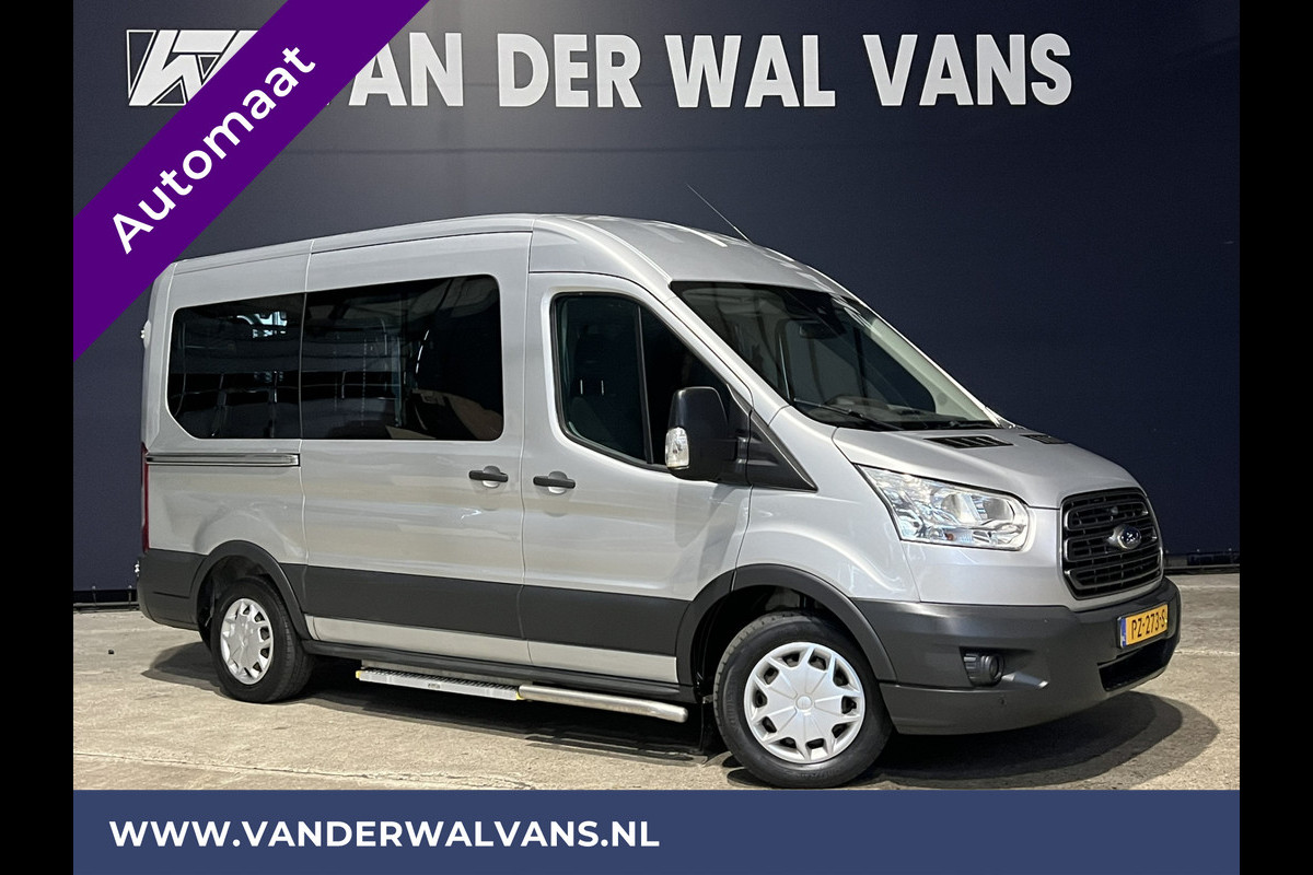 Ford Transit Kombi 2.0 TDCI Automaat L2H2 9-Zits Personenbus Rolstolvervoer Euro6 Airco | LED Cruisecontrol, Parkeersensoren, Stoelverwarming