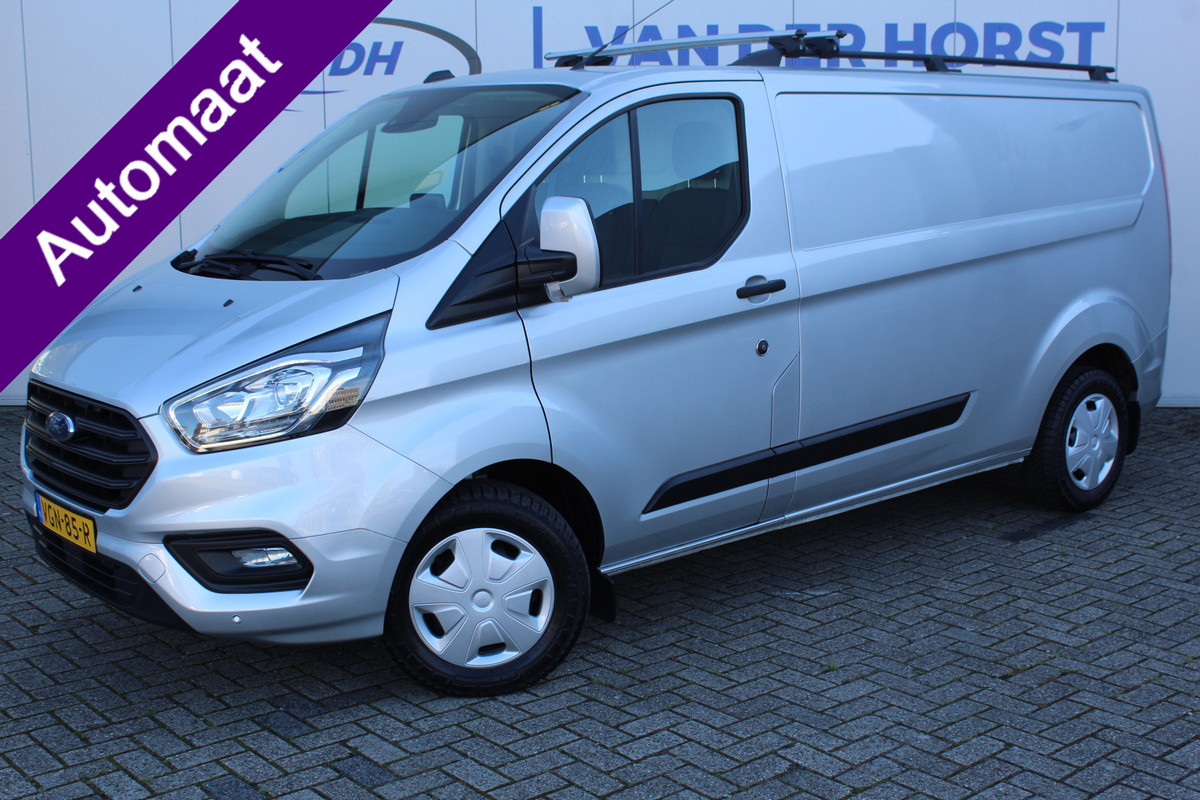 Ford Transit Custom 320 2.0-130pk TDCI L2H1 Trend AUTOMAAT ! Zeer nette Ford Transit Custom ! Slechts 63.000km ! Airco, metallic lak, trekhaak, imperiaal, bijrijdersbank, telefoonvoorb., cruise control, verwarmd voorraam, parkeersensoren v+a etc.