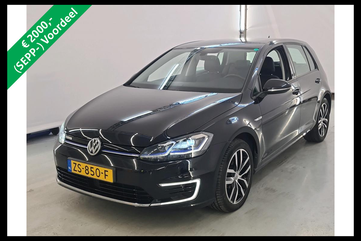 Volkswagen e-Golf e-Golf NL AUTO | SUBSIDIE | LEDER | VIRTUAL COCKPIT | STOELVERW |